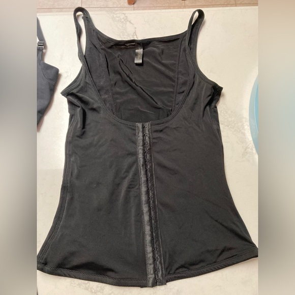 3 pc bundle of shapewear. 1 high waisted panty 2 Open Bust Torsette Black Corset - Picture 2 of 12